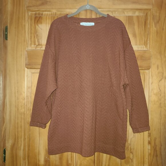 One Resource Brown Long Sleeve Sweater - Picture 1 of 2
